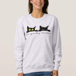 Sudadera Temblorosa temporada de gatos, gatos de Halloween