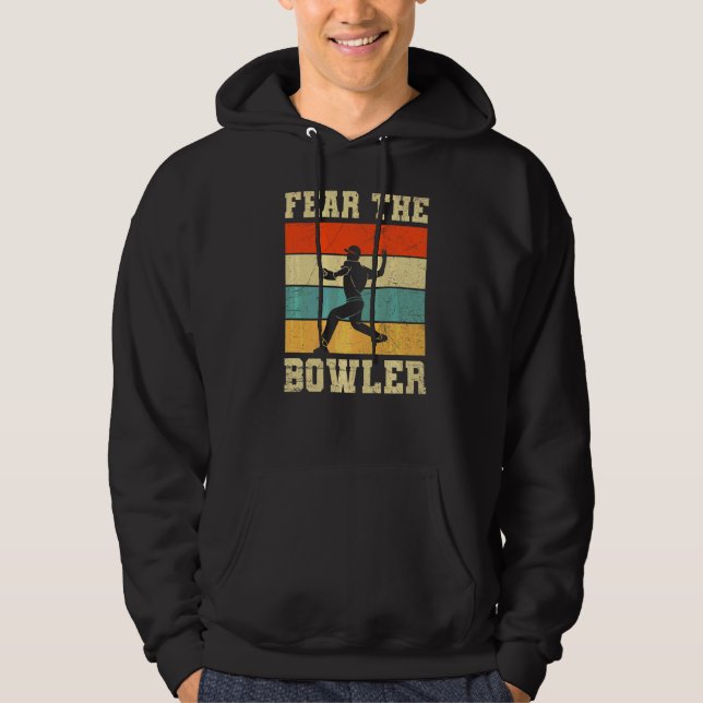 Sudadera Teme La Cita De Bowler Para Tu Equipo De Cricket (Anverso)