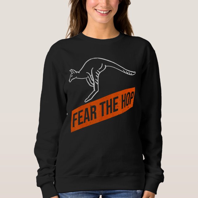 Sudadera Teme La Esperanza De Un Canguro Wallaby (Anverso)