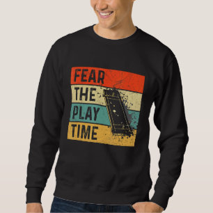 Sudadera Temer La Cita Del Tiempo De Juego Para Un Crickete