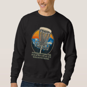 Sudadera Temor De Golpear A Un Humor De Golf En El Áce Disk