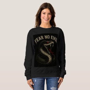 Sudadera TEMOR NO MALO - Fierce Black Cobra Snake Graphic
