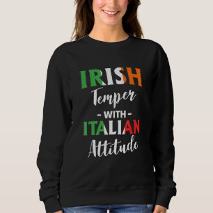 Sudadera Temple Irlandés Con Italiano Actitude Italiener 1