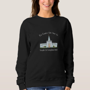 Sudadera Templo De Campinas Brasil Eu Gosto De Ver Portugue