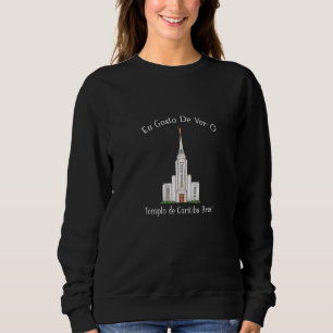 Sudadera Templo De Curitiba Brasil Eu Gosto De Ver Portugue