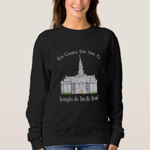 Sudadera Templo De Recife Brasil Eu Gosto De Ver Portugués