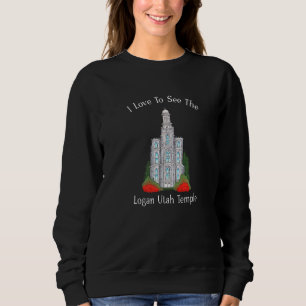 Sudadera Templo Logan Utah Me Encanta Ver Mi Color Del Temp