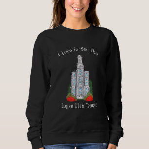 Sudadera Templo Logan Utah, Me Encanta Ver Mi Templo, Color