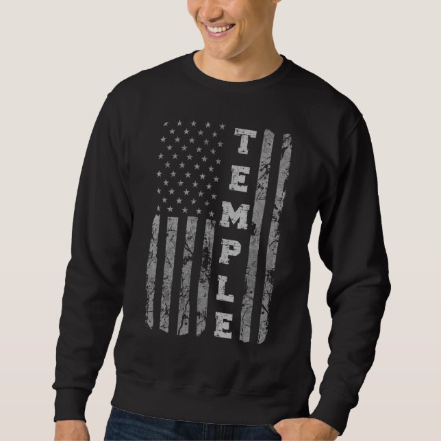 Sudadera Templo Texas Bandera Americana (Anverso)