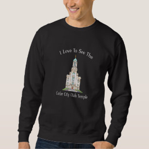 Sudadera Templo Utah De Cedar City Me Encanta Ver Mi Templo