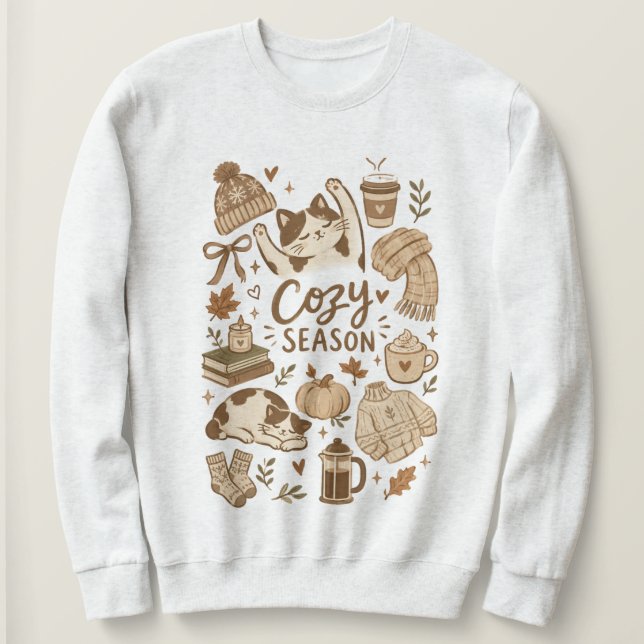 Sudadera temporada acogedora  (Anverso del diseño)