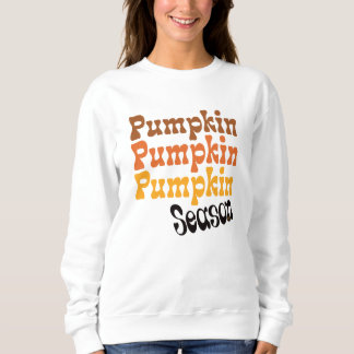Sudadera Temporada de calabazas, retro, cuello de cremaller