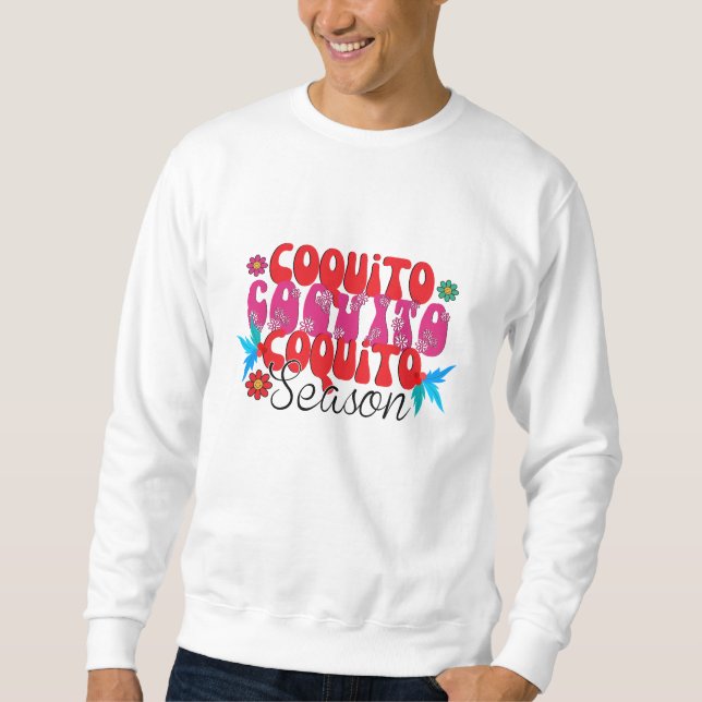 Sudadera Temporada de Coquito, Día Nacional del Coquito (Anverso)
