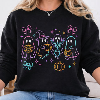 Sudadera Temporada de Espanto | Calabaza de Halloween Neon