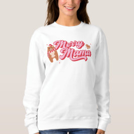 Sudadera Temporada de feriado de Cute Merry Mama Bear