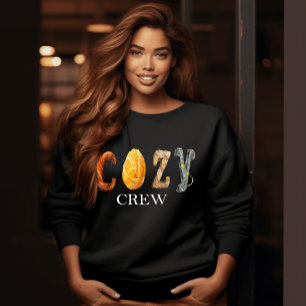 Sudadera Temporada de moda "COZY CREW" otoño-invierno