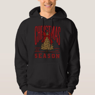 Sudadera Temporada de Navidad con Estampado de Leopardo -La