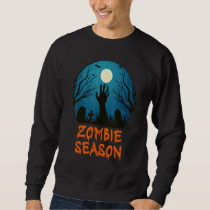Sudadera Temporada de Zombies Cementerio a la Luz de la Lun
