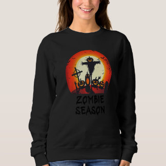 Sudadera Temporada de Zombies Cementerio Espeluznante Bajo