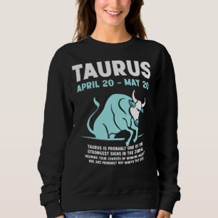 Sudadera Temporada Taurus Merchandise Rótulo Zodiac Astrogr