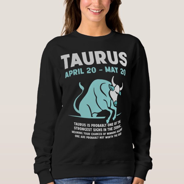 Sudadera Temporada Taurus Merchandise Rótulo Zodiac Astrogr (Anverso)