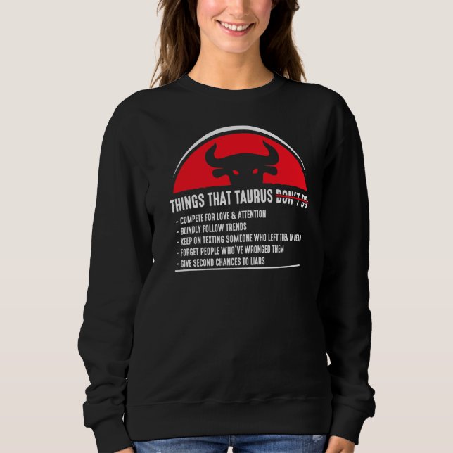 Sudadera Temporada Taurus Merchandise Rótulo Zodiac Astrogr (Anverso)