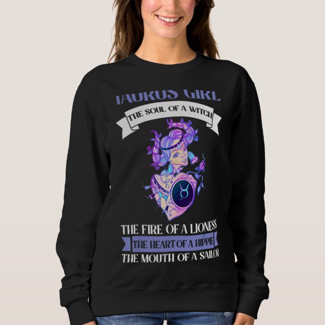 Sudadera Temporada Taurus Merchandise Rótulo Zodiac Astrogr (Anverso)