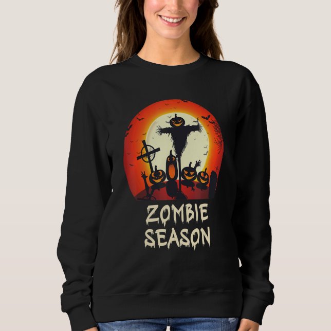 Sudadera Temporada Zombie Moonlit Scary Graveyard Niños A (Anverso)