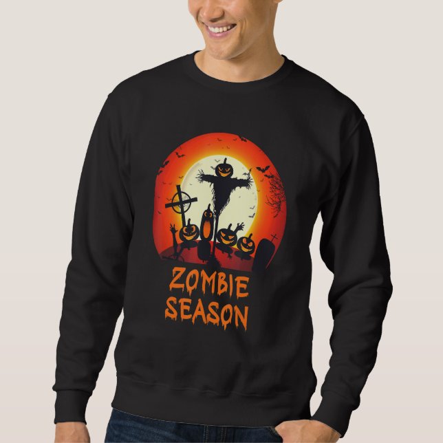 Sudadera Temporada Zombie Moonlit Scary Graveyard Niños A (Anverso)