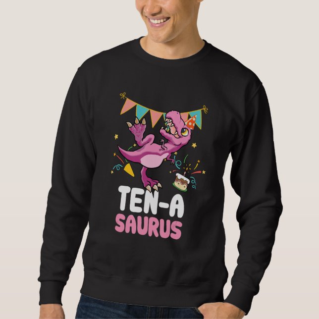 Sudadera Ten a saurus Dinosaur  Cute Kiddo Rex (Anverso)