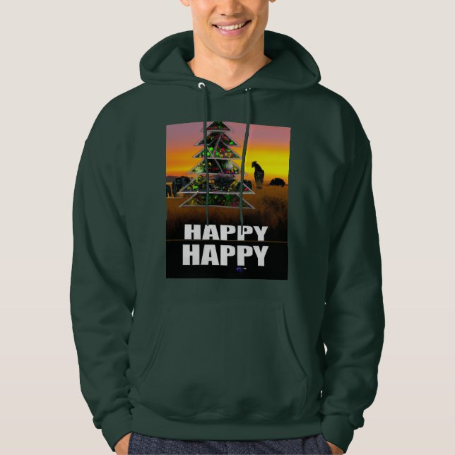 Sudadera Ten una bendición feliz temporada de Navidades (Anverso)