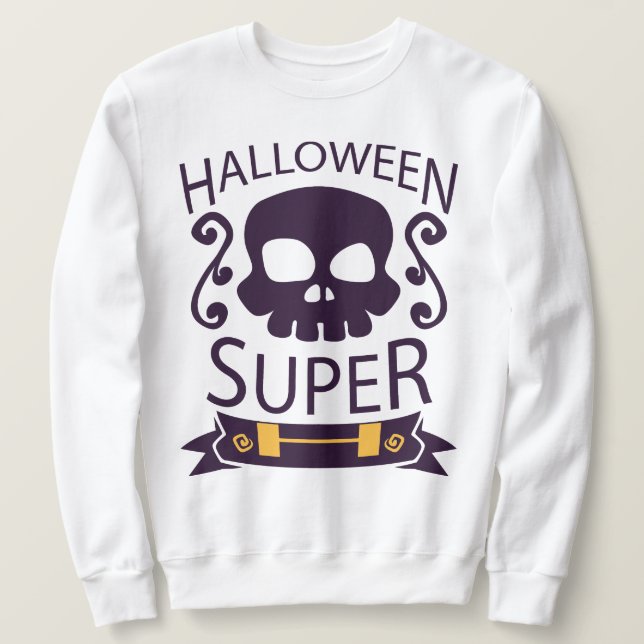 Sudadera Tendencia del Super Camiseta de Halloween (Anverso del diseño)
