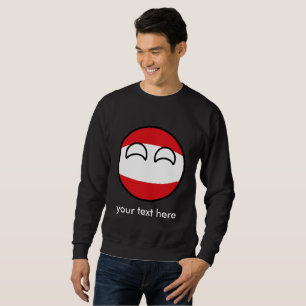 Sudadera Tendencia divertida Geeky Austria Countryball