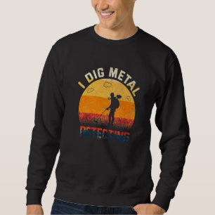 Sudadera Tendencias Retro Angustiado Me Encanta Detección D