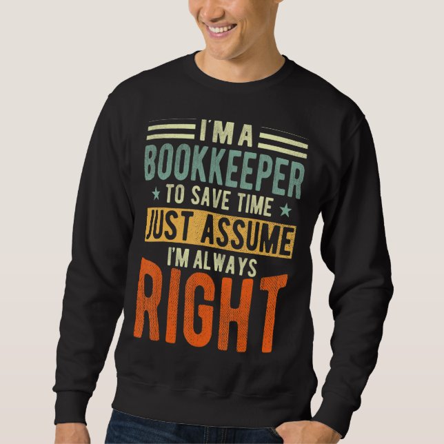 Sudadera Tenedor de libros que siempre tengo razón (Anverso)