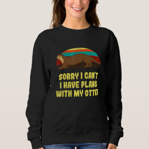 Sudadera Tener Planes Con Mi Otter Introvert Otter Antisoci