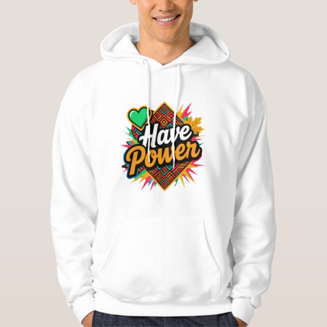 Sudadera Tener poder - Espíritu eslavo, energía otoñal, tri (Anverso)