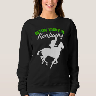Sudadera Tener Suerte En El Derby De Carreras De Caballos D