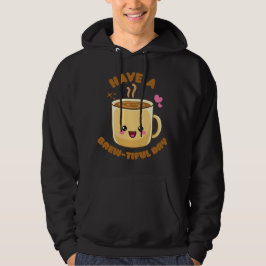 Sudadera tener un lindo día divertido kawaii café pn