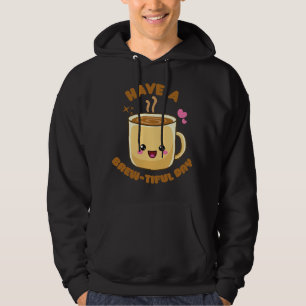 Sudadera tener un lindo día divertido kawaii café pn