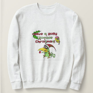 Sudadera Tenga una camiseta del navidad del zombi del acebo