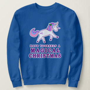 Sudadera Tengan a ustedes mismos un Navidad mágico Unicorn