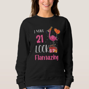 Sudadera Tengo 21 años de flamación Flamingo 21