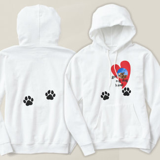 Sudadera ¡Tengo a mi perro aquí! Personalizado fotográfico