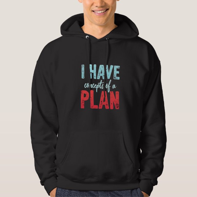 Sudadera Tengo conceptos de un plan Trump debate presidenci (Anverso)