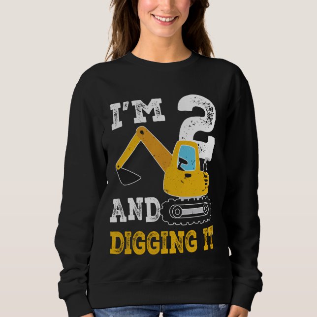 Sudadera Tengo dos años de edad, Concurso de Excavadores de (Anverso)