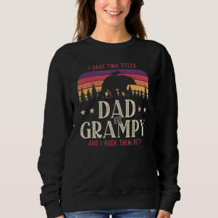 Sudadera Tengo Dos Títulos Papá Y Agradables Hombres Decora
