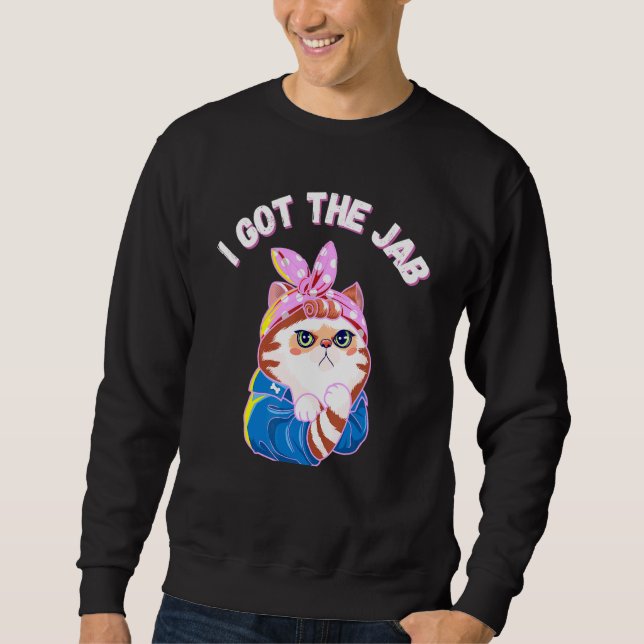 Sudadera Tengo La Vacuna De Gato De Vacunas Jab Pro (Anverso)