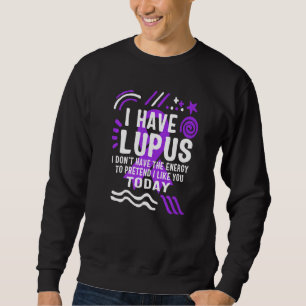 Sudadera Tengo Lupus Awareness Mes Fuerte Guerrero Púrpura
