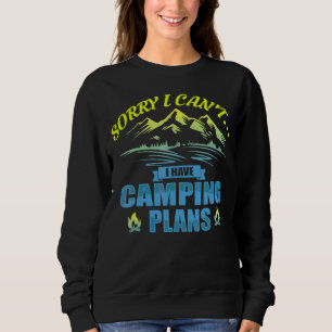 Sudadera Tengo Planes De Camping Diseño Gráfico De Camping